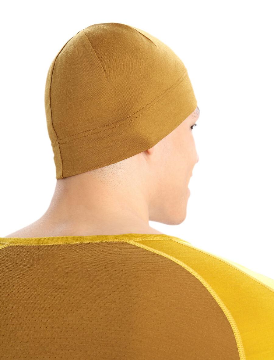 Men's Icebreaker Unisex Merino Chase Beanie Hats Clove | CA 1850QMAZ